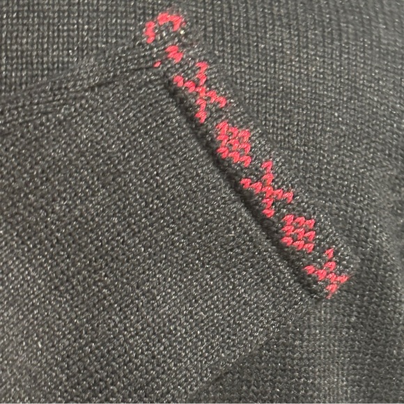 Womens Large Christmas Holiday Cardigan Sweater Karen Scott Vtg Button Up Pocket - Picture 9 of 15